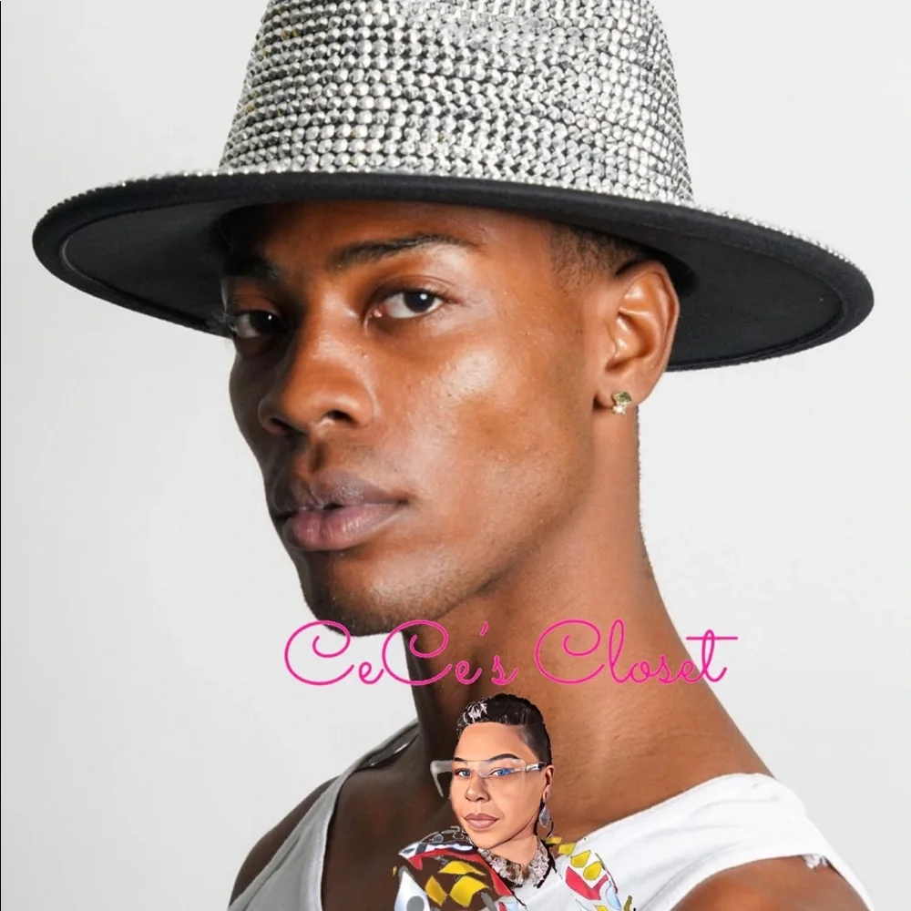 * Full Rhinestone Fedora Hat
* Rhinestone - Picture 3 of 10